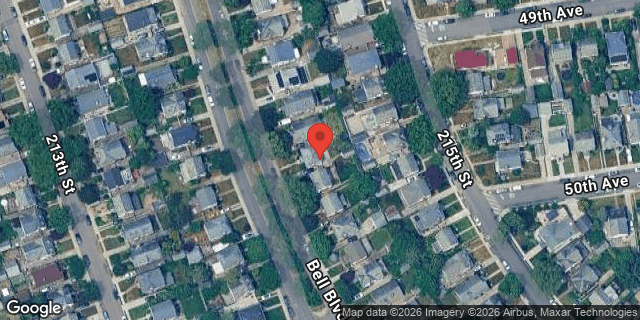 Aerial map of 48-39 BELL BOULEVARD, Queens