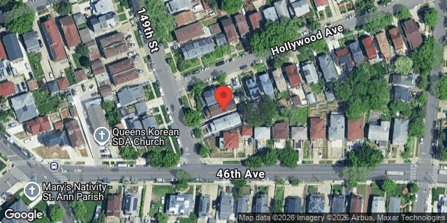 Aerial map of 45-57 149 STREET, Queens