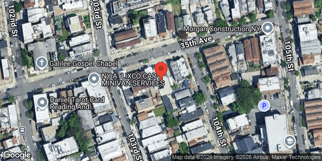 Aerial map of 103-12 35 AVENUE, Queens
