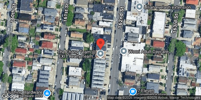 Aerial map of 45-62 162 STREET, Queens