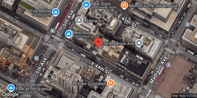 Aerial map of 3 EAST 44 STREET, Manhattan