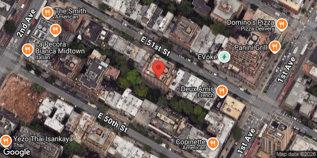 Aerial map of 340 EAST 51 STREET, Manhattan