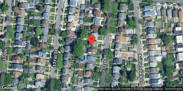 Aerial map of 45-24 171 PLACE, Queens