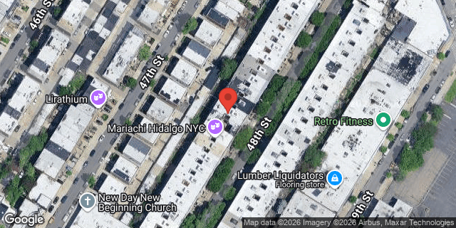 Aerial map of 32-44 48 STREET, Queens