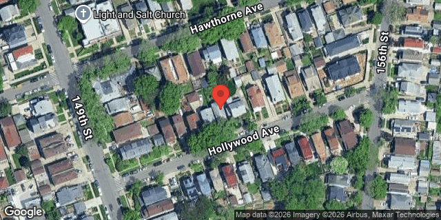 Aerial map of 149-23 HOLLYWOOD AVENUE, Queens
