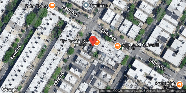 Aerial map of 43-04 34 AVENUE, Queens
