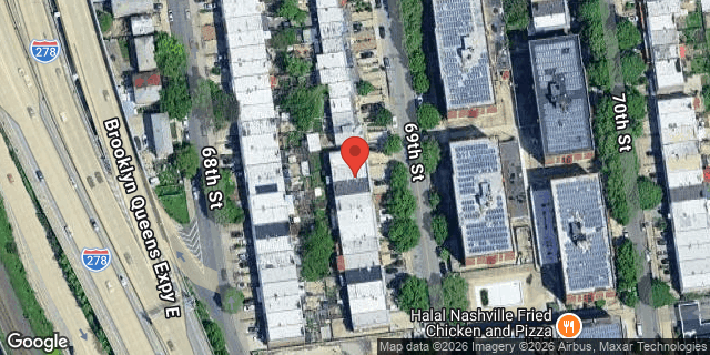 Aerial map of 32-38 69 STREET, Queens