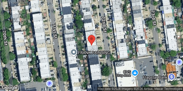 Aerial map of 32-44 72 STREET, Queens