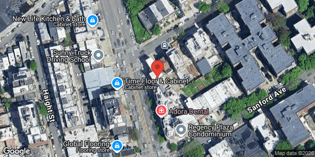Aerial map of 41-37 COLLEGE POINT BLVD, Queens