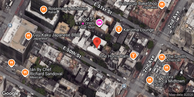 Aerial map of 235 EAST 50 STREET, Manhattan