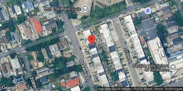 Aerial map of 47-09 OCEANIA STREET, Queens