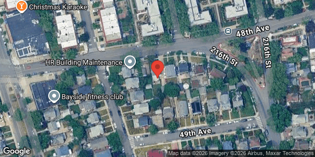 Aerial map of 215-14 48 AVENUE, Queens