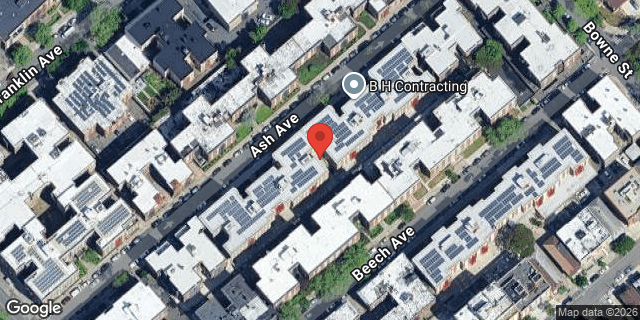 Aerial map of 43-43 ASH AVENUE, Queens