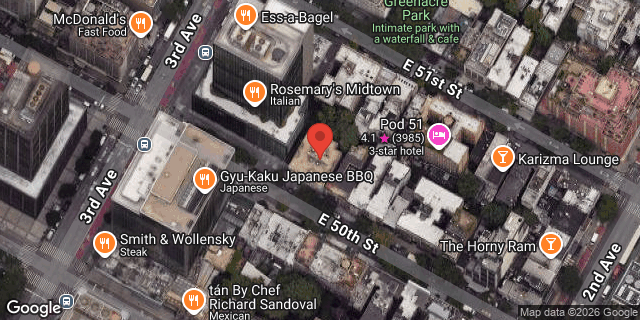 Aerial map of 221 EAST 50 STREET, Manhattan
