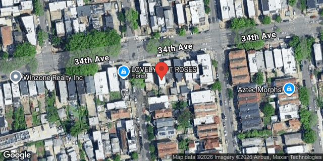 Aerial map of 105-06 34 AVENUE, Queens
