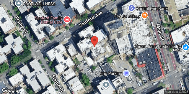 Aerial map of 133-24 SANFORD AVENUE, Queens