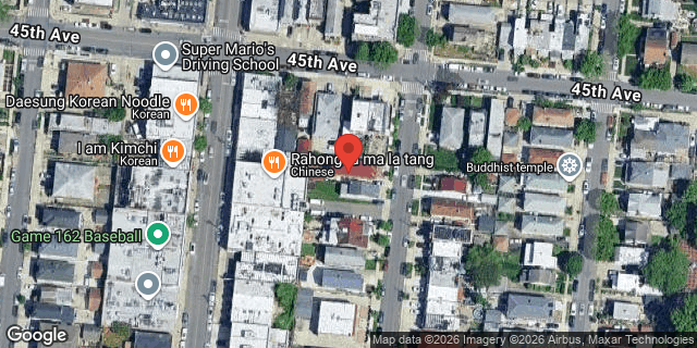 Aerial map of 45-12 163 STREET, Queens