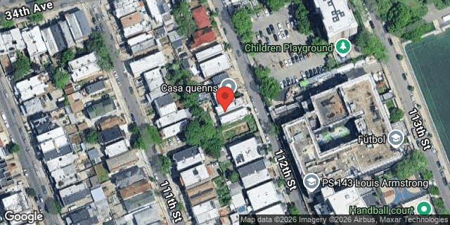 Aerial map of 34-30 112 STREET, Queens