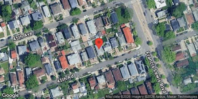 Aerial map of 196-55 45 ROAD, Queens