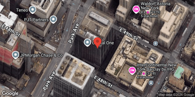 Aerial map of 299 PARK AVENUE, Manhattan