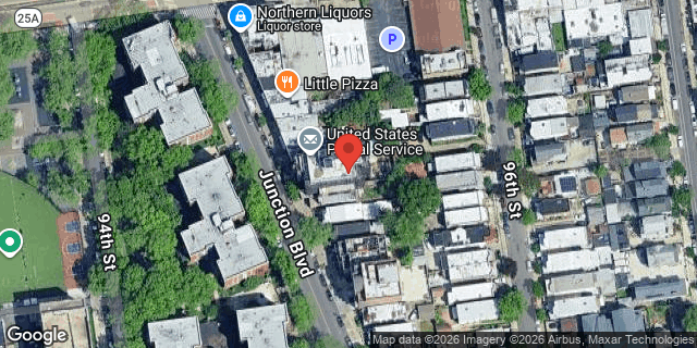 Aerial map of 33-25 JUNCTION BOULEVARD, Queens