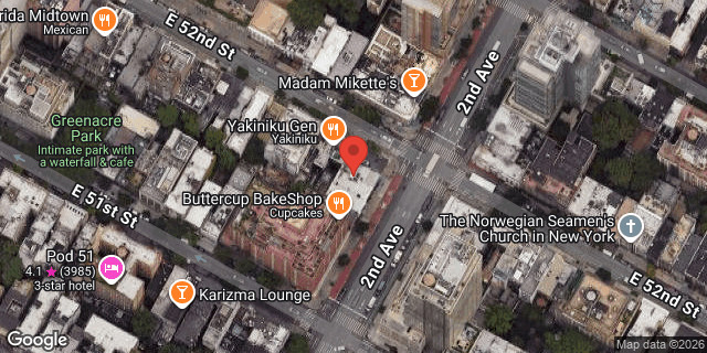Aerial map of 979 2 AVENUE, Manhattan
