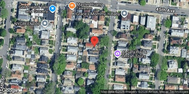 Aerial map of 45-20 158 STREET, Queens