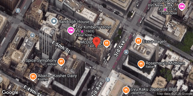 Aerial map of 155 EAST 50 STREET, Manhattan