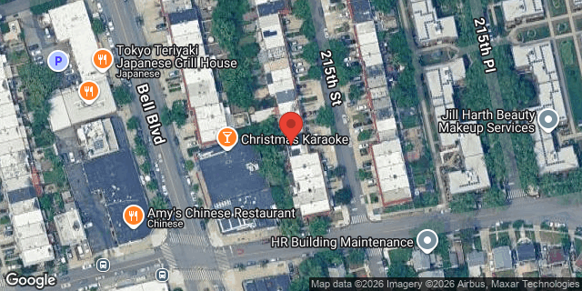 Aerial map of 47-34 215 STREET, Queens