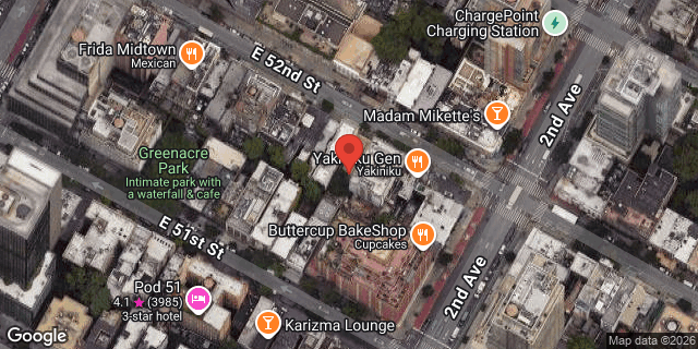 Aerial map of 242 EAST 52 STREET, Manhattan