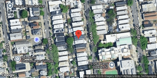 Aerial map of 33-24 99 STREET, Queens