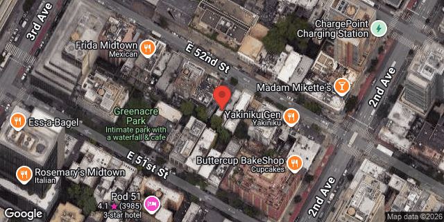 Aerial map of 234 EAST 52 STREET, Manhattan