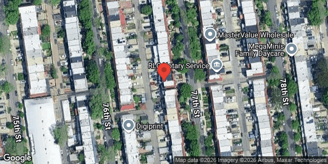 Aerial map of 32-30 77 STREET, Queens