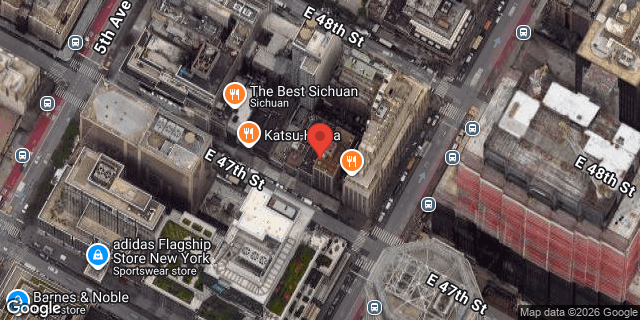 Aerial map of 17 EAST 47 STREET, Manhattan