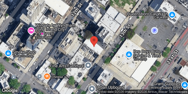 Aerial map of 38-66 13 STREET, Queens