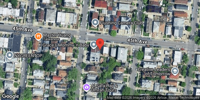 Aerial map of 158-06 45 AVENUE, Queens