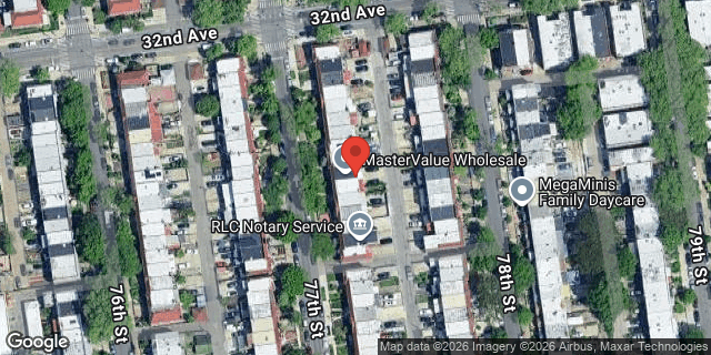 Aerial map of 32-19 77 STREET, Queens