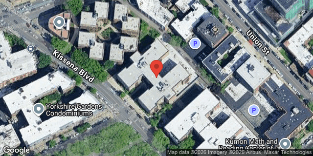 Aerial map of 42-45 KISSENA BOULEVARD, Queens