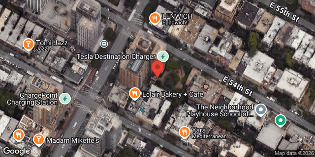 Aerial map of 300 EAST 54 STREET, Manhattan