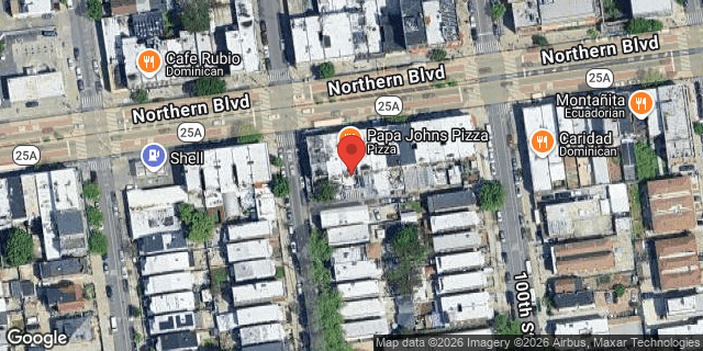 Aerial map of 99-06 NORTHERN BOULEVARD, Queens