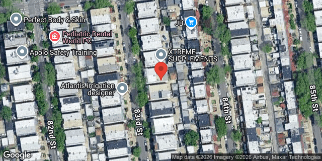 Aerial map of 32-23 83 STREET, Queens
