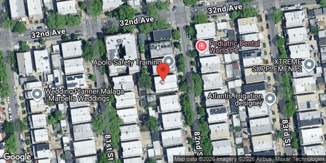 Aerial map of 32-16 82 STREET, Queens