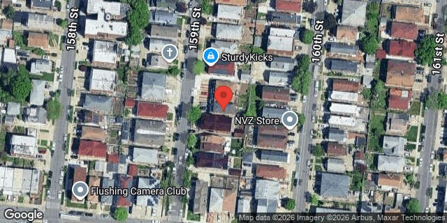 Aerial map of 43-55 159 STREET, Queens