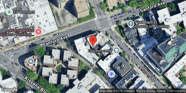 Aerial map of 140-42 SANFORD AVENUE, Queens