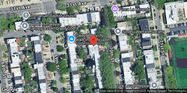 Aerial map of 31-22 70 STREET, Queens