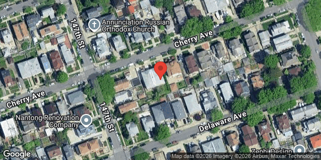 Aerial map of 147-16 CHERRY AVENUE, Queens