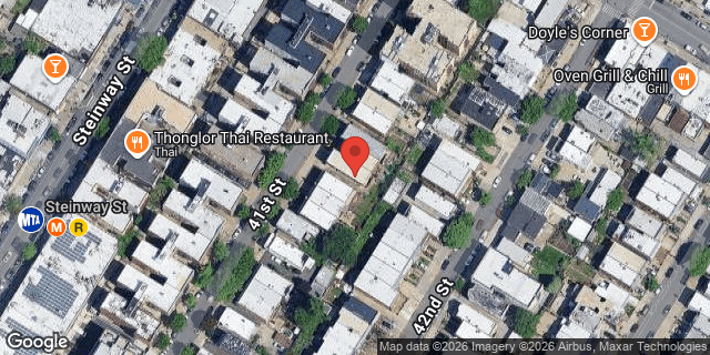 Aerial map of 32-35 41 STREET, Queens