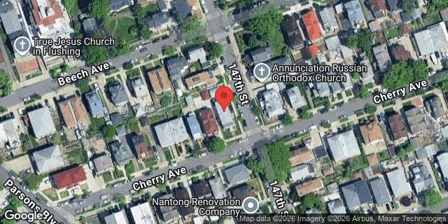 Aerial map of 146-41 CHERRY AVENUE, Queens