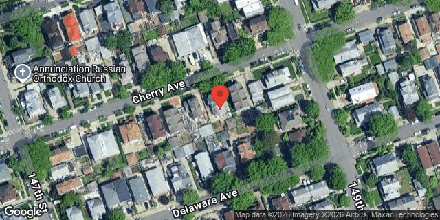 Aerial map of 147-40 CHERRY AVENUE, Queens