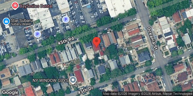Aerial map of 206-48 45 ROAD, Queens
